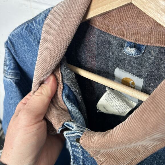 Vintage Carhartt Blanket-Lined Chore Jacket “Denim” C59 DST - Picture 8 of 8